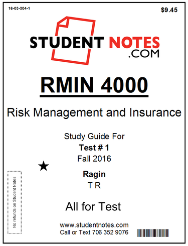 Cover image for RMIN 4000 Ragin Test 1